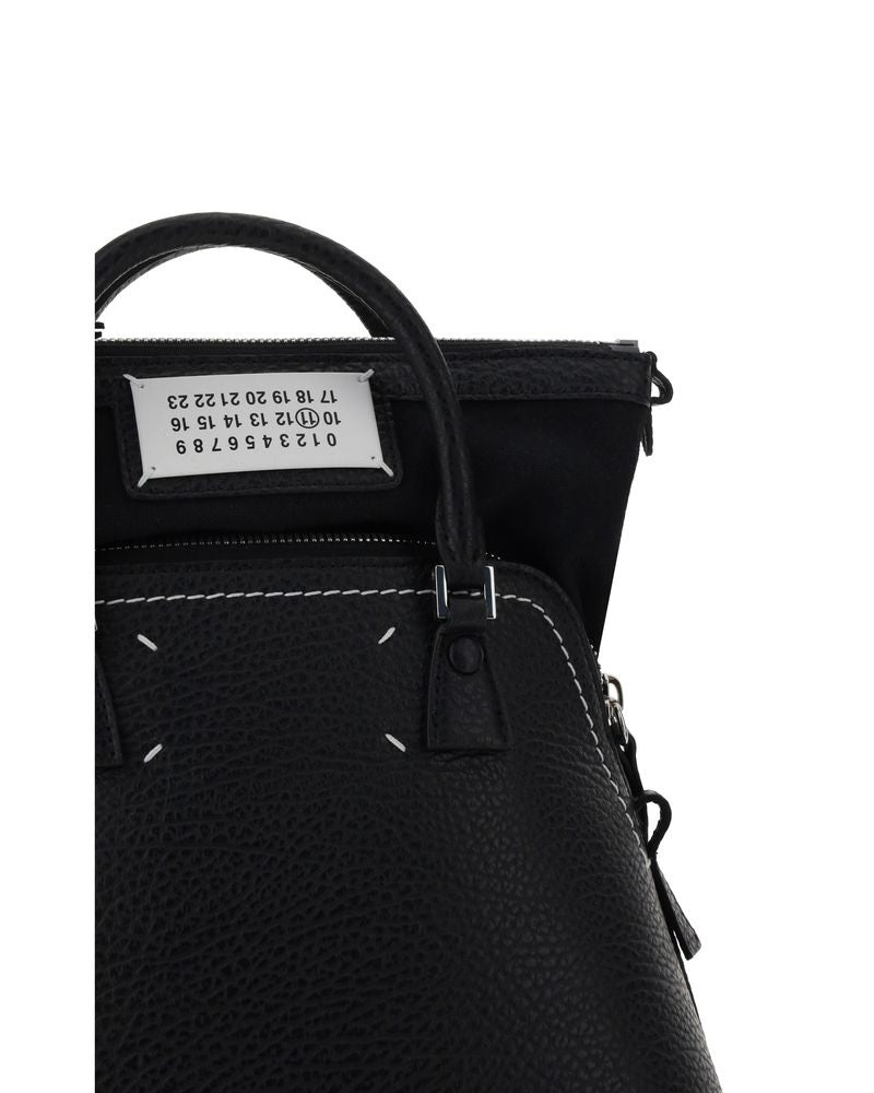 Maison Margiela Black Calf Leather Bos Taurus Handbag 