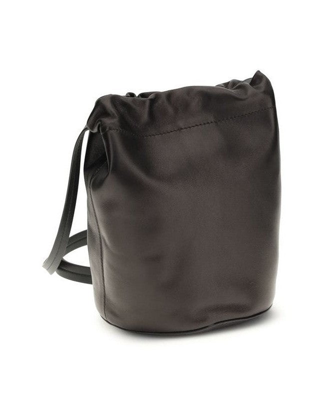 Maison Margiela Black Calf Leather Bos Taurus Shoulder Bag Glam Steals