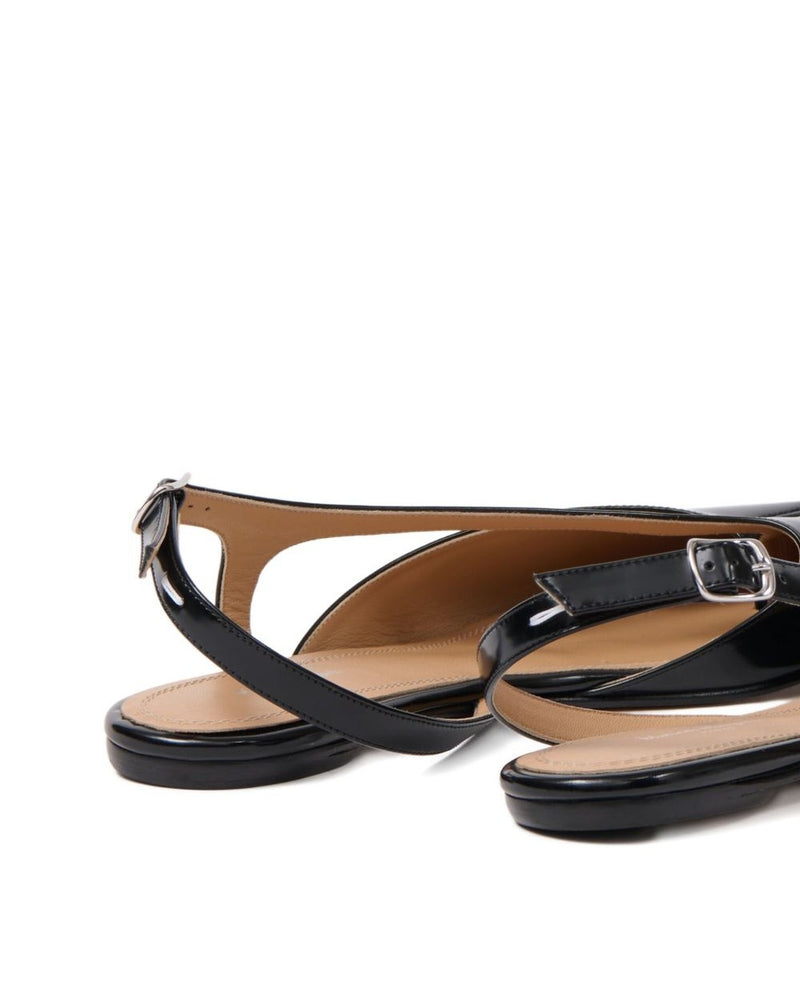 Maison Margiela Black Flat Shoes Glam Steals