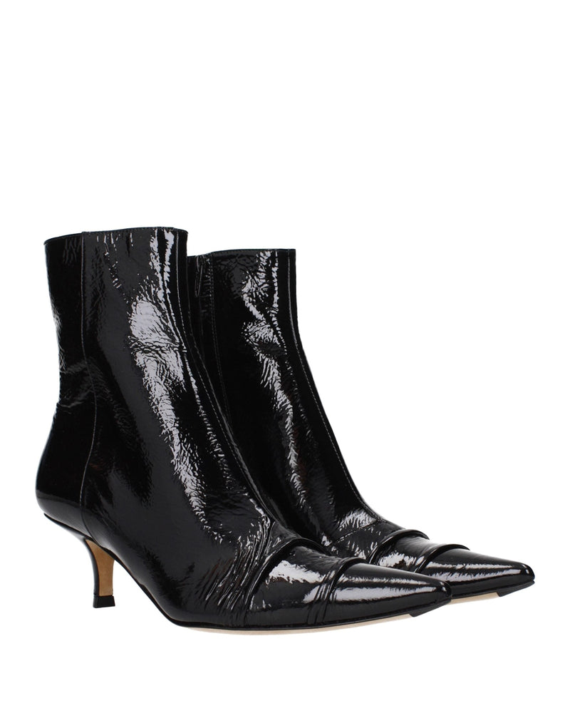 Maison Margiela Black Leather Ankle Boots Glam Steals