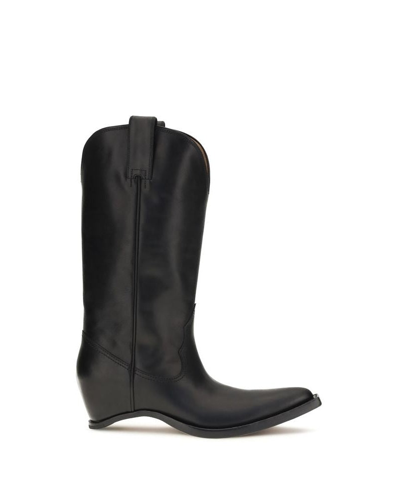 Maison Margiela Black Leather Calf Bos Taurus Boots Glam Steals