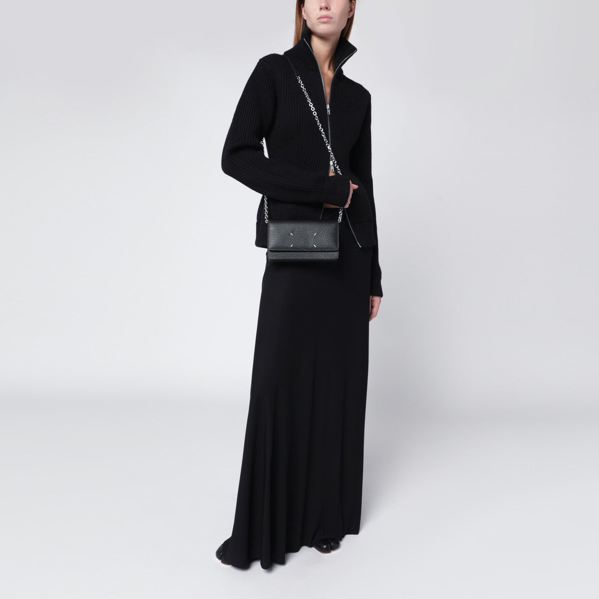 Maison Margiela Black Wallet with Chain Glam Steals