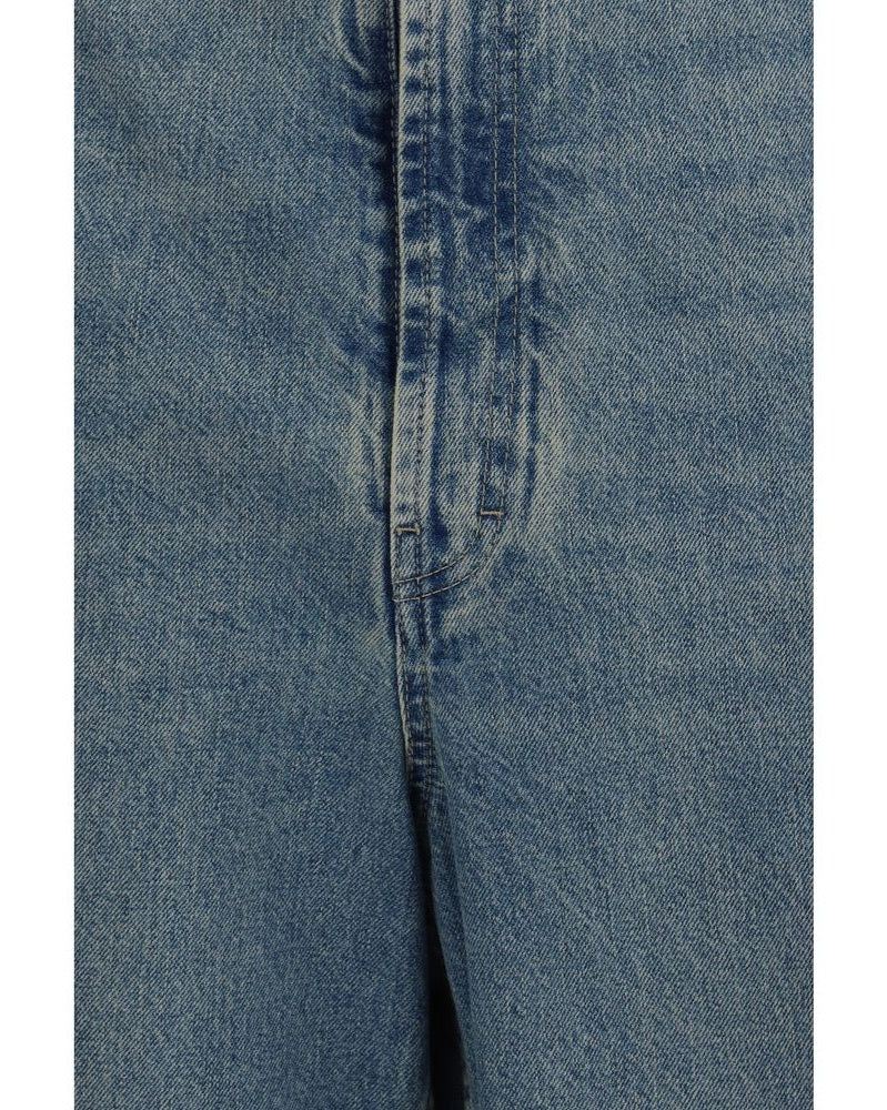 Maison Margiela Blue Cotton High Waisted Jeans Glam Steals