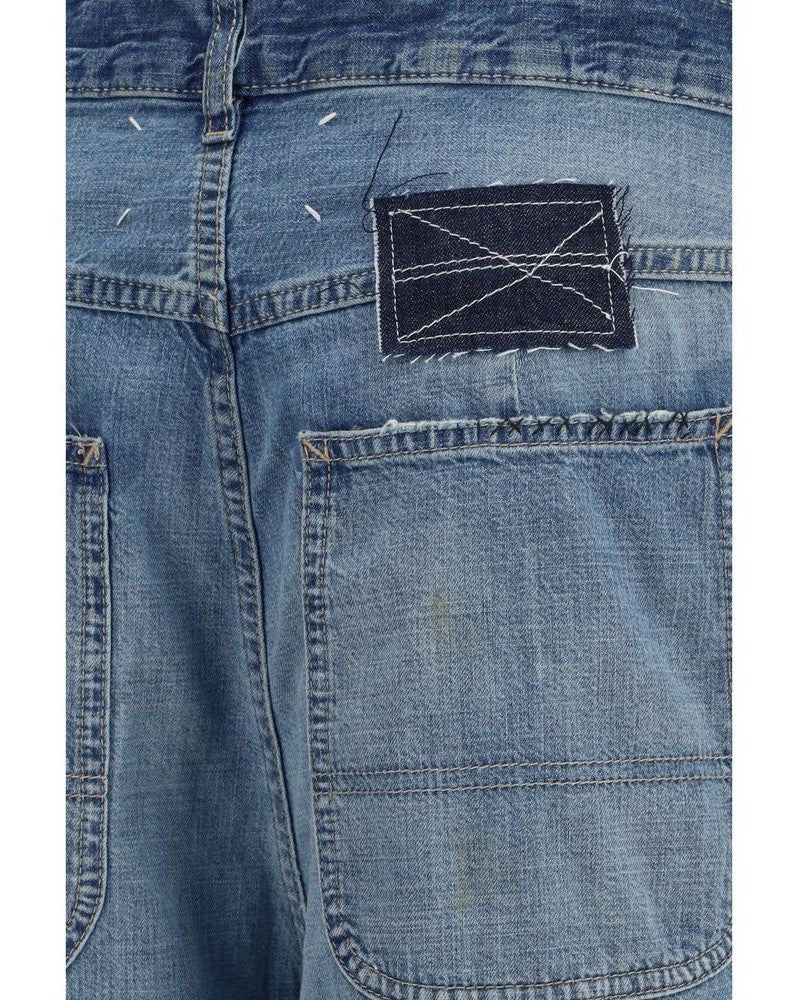Maison Margiela Blue Cotton Relaxed Fit Jeans Glam Steals