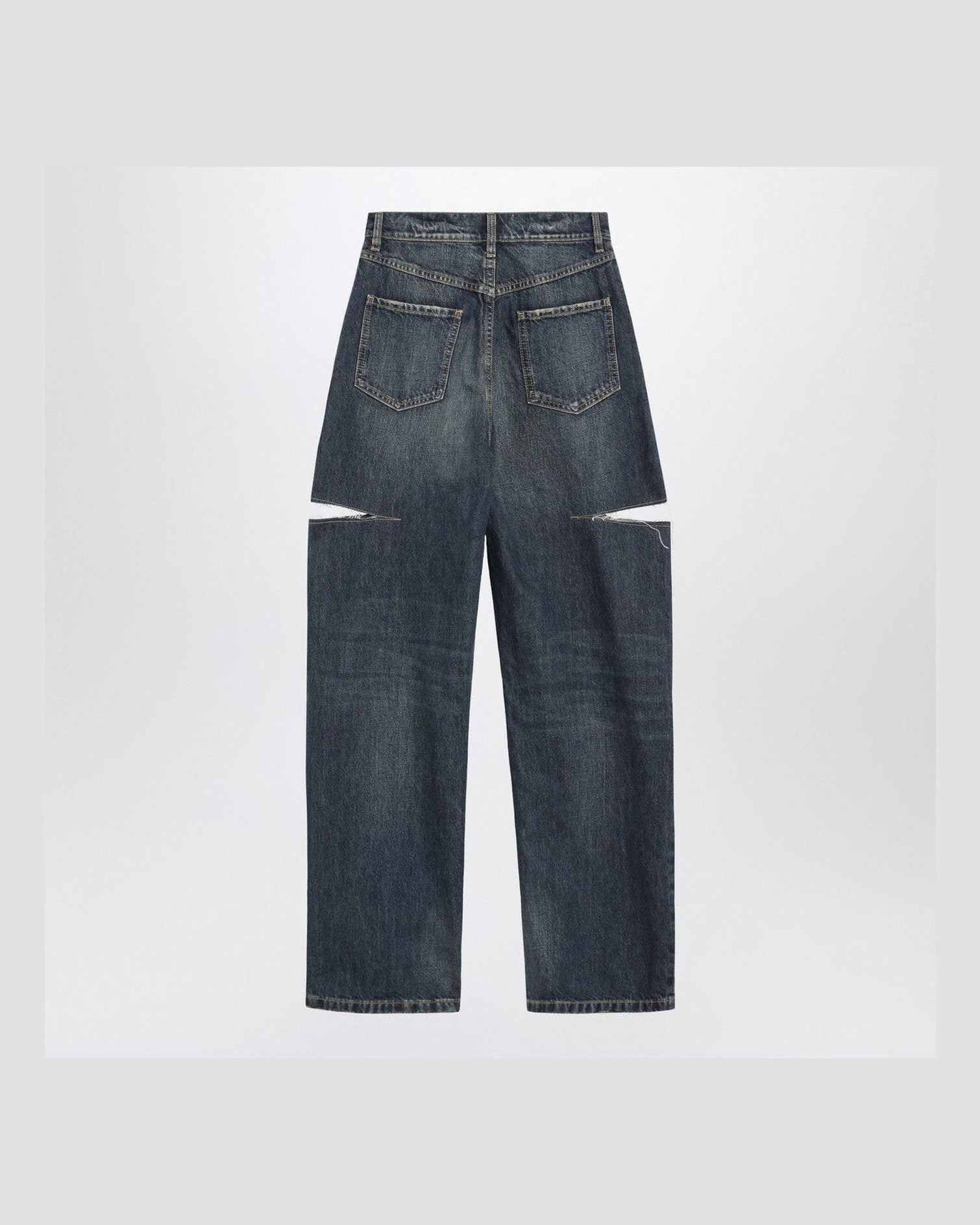 Maison Margiela Blue ripped washed jeans Glam Steals