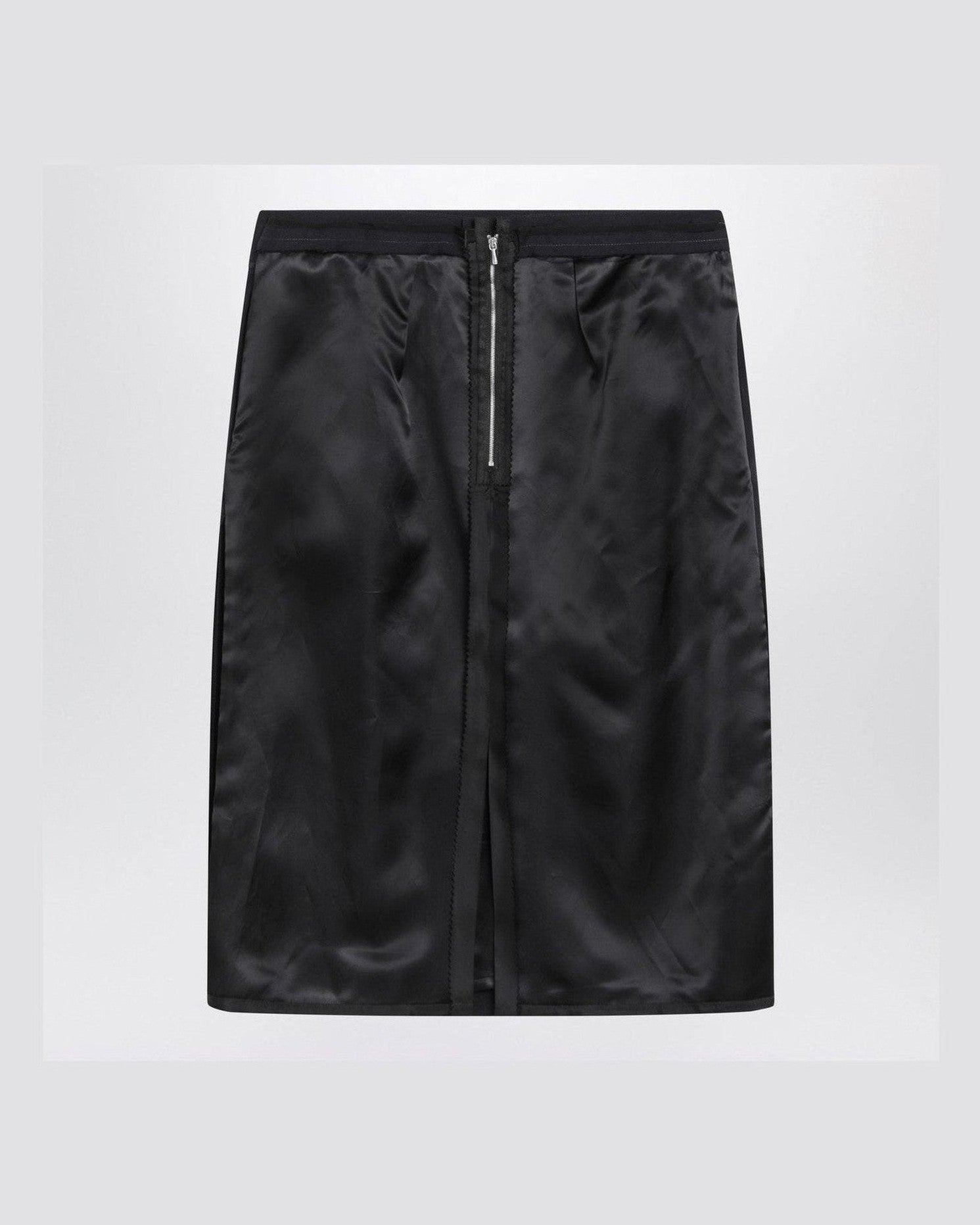 Maison Margiela Blue skirt with satin side panels Glam Steals