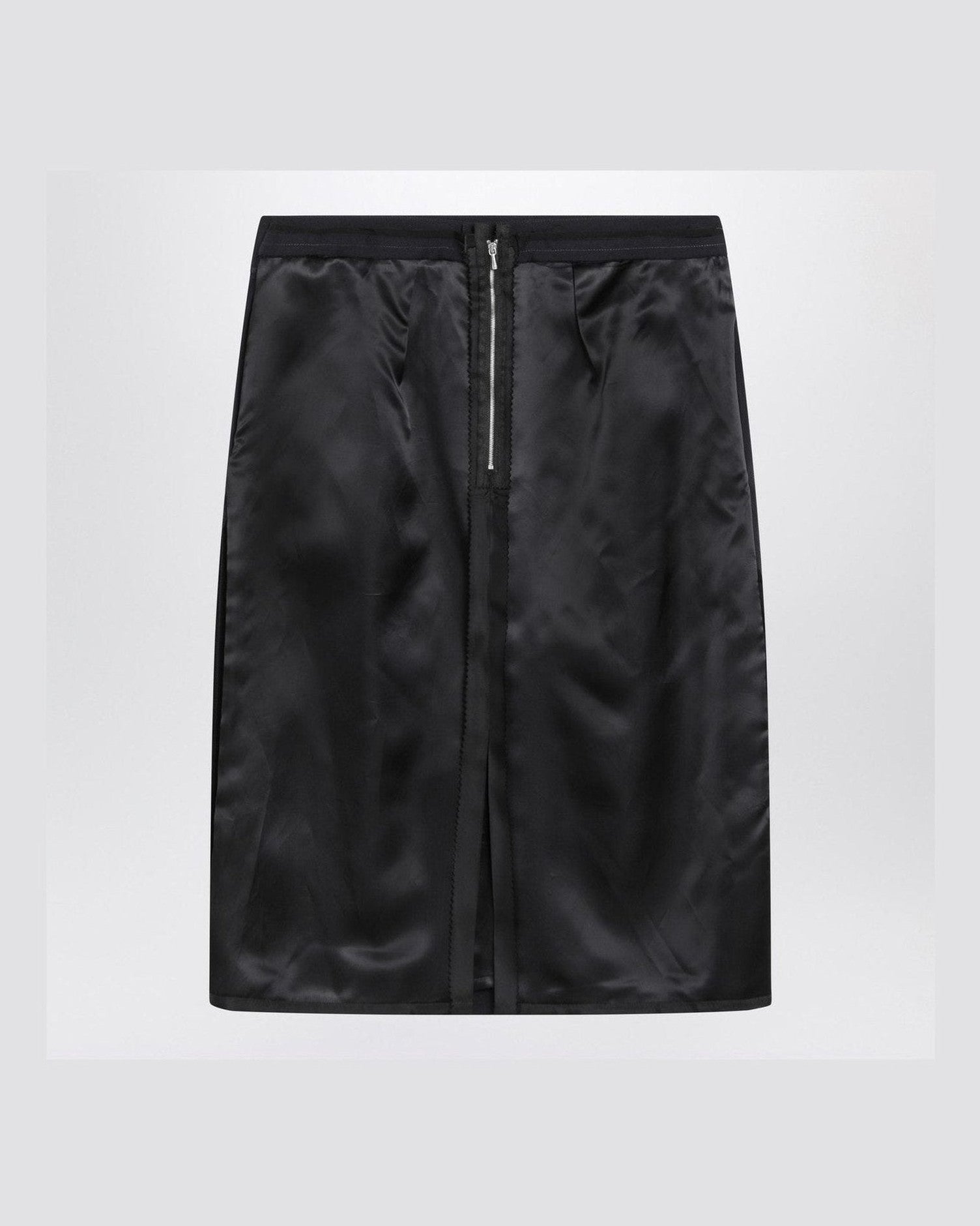 Maison Margiela Blue skirt with satin side panels Glam Steals