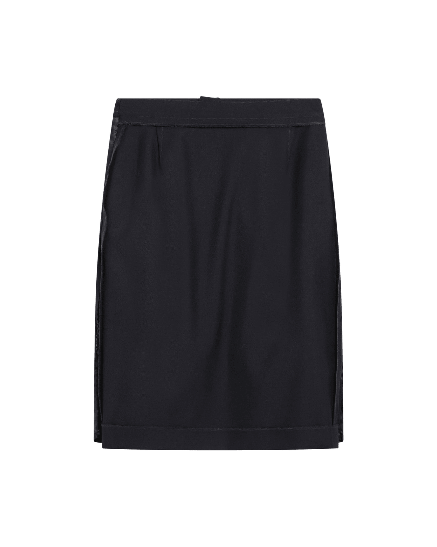 Maison Margiela Blue Skirt With Satin Side Panels Glam Steals