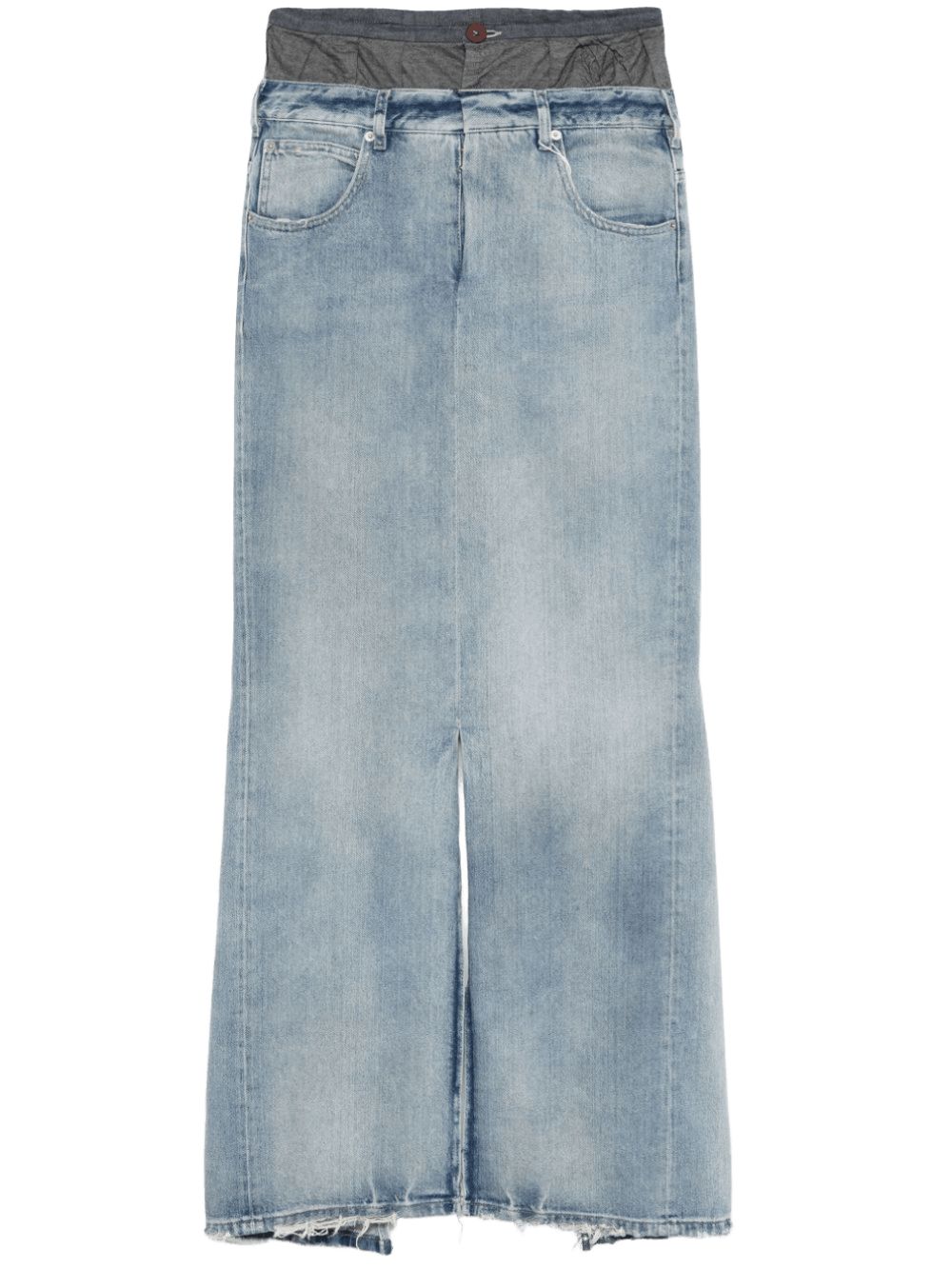 Maison Margiela Denim Maxi Cotton Skirt Glam Steals