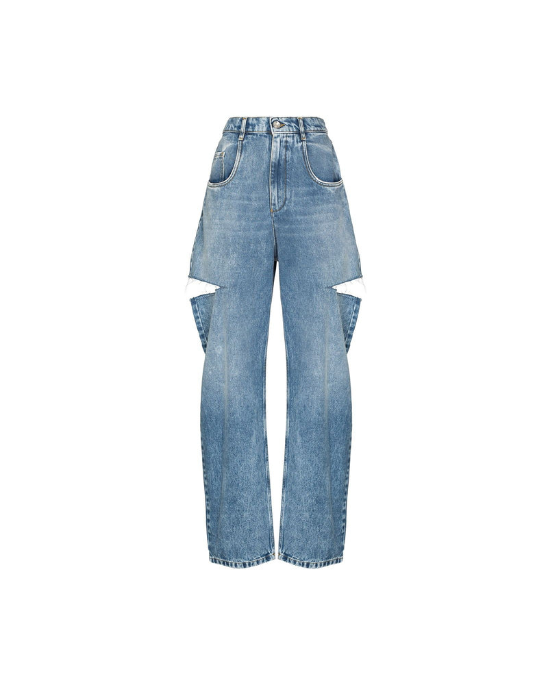 Maison Margiela Distressed Straight Leg Jeans Glam Steals