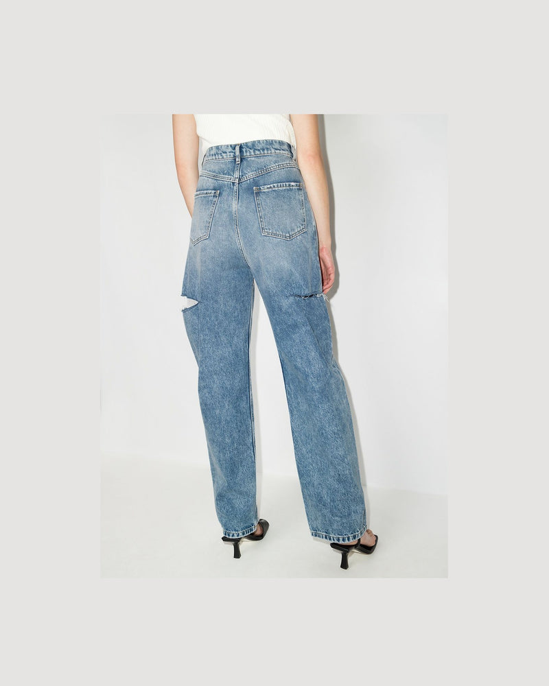 Maison Margiela Distressed Straight Leg Jeans Glam Steals