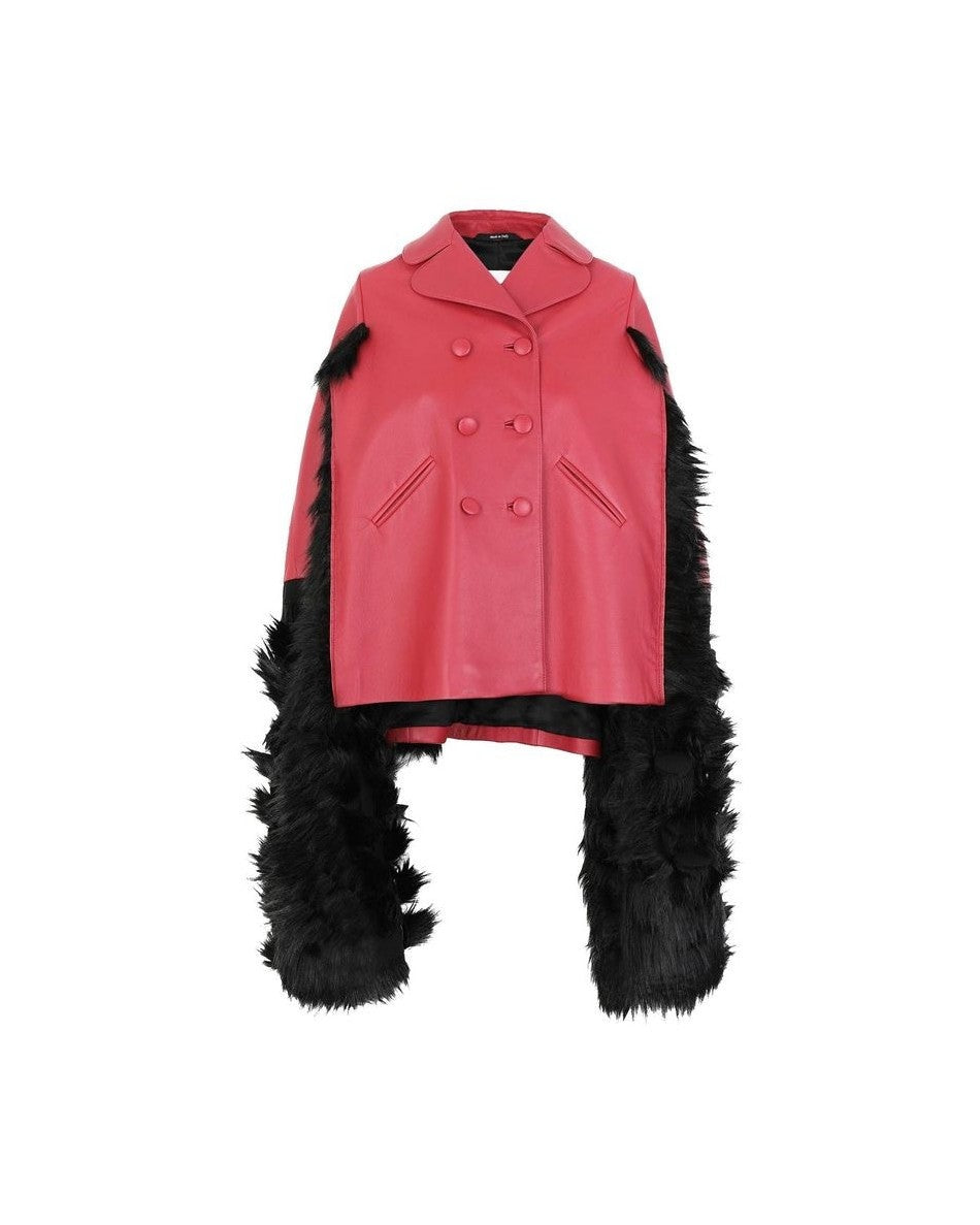 Maison Margiela Leather Cloacks Coats & Jackets