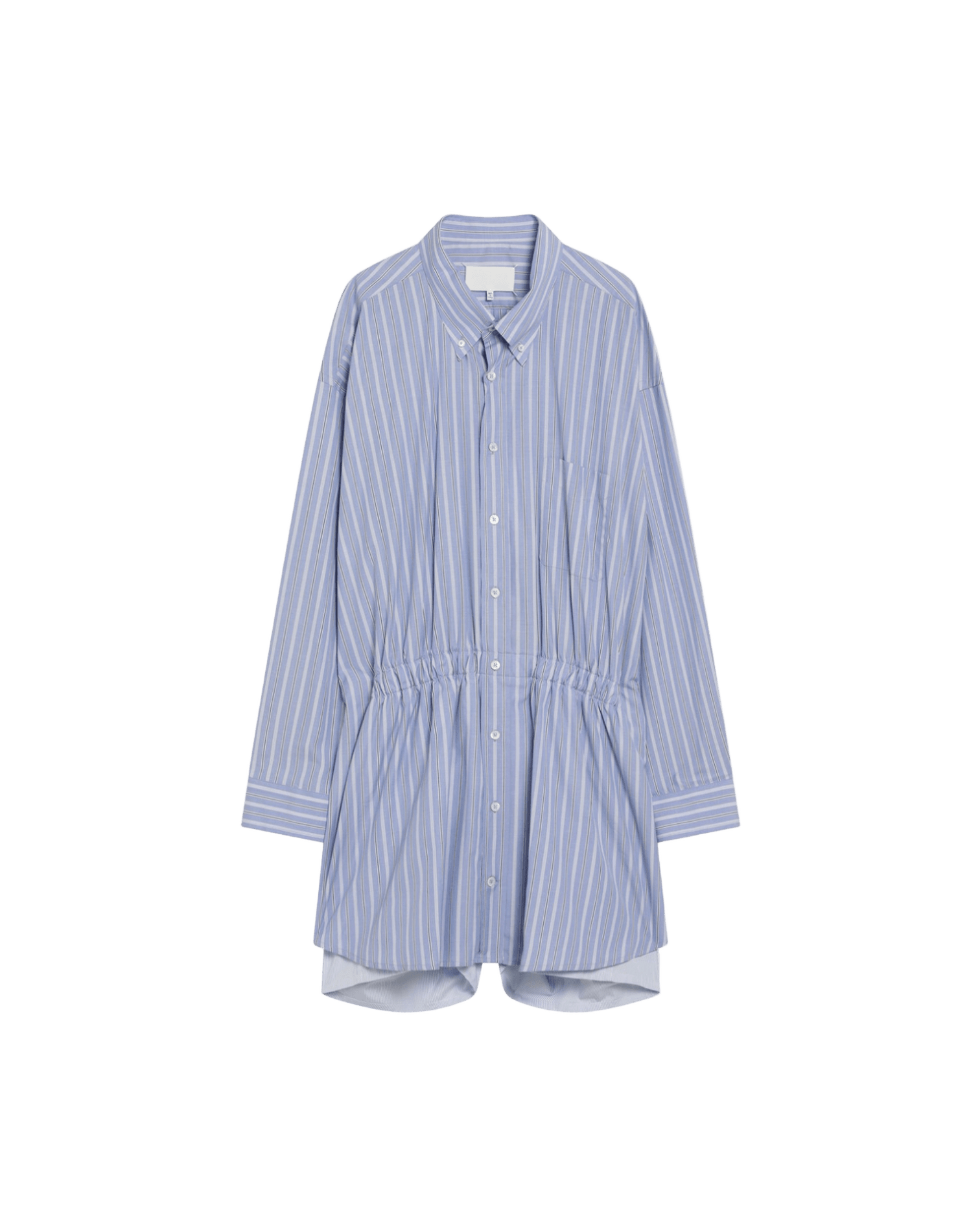 Maison Margiela Light Blue Striped Shirtdress Glam Steals