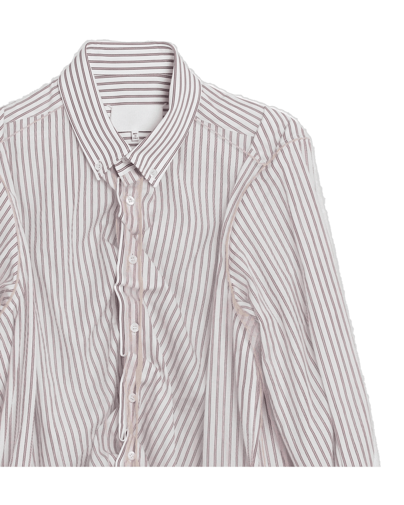 Maison Margiela Striped Layered Tulle Shirt Glam Steals
