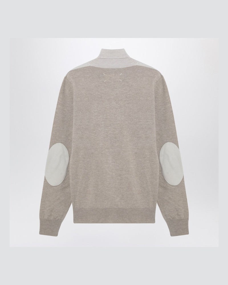 Maison Margiela Wool Two Tone Turtleneck Sweater Glam Steals
