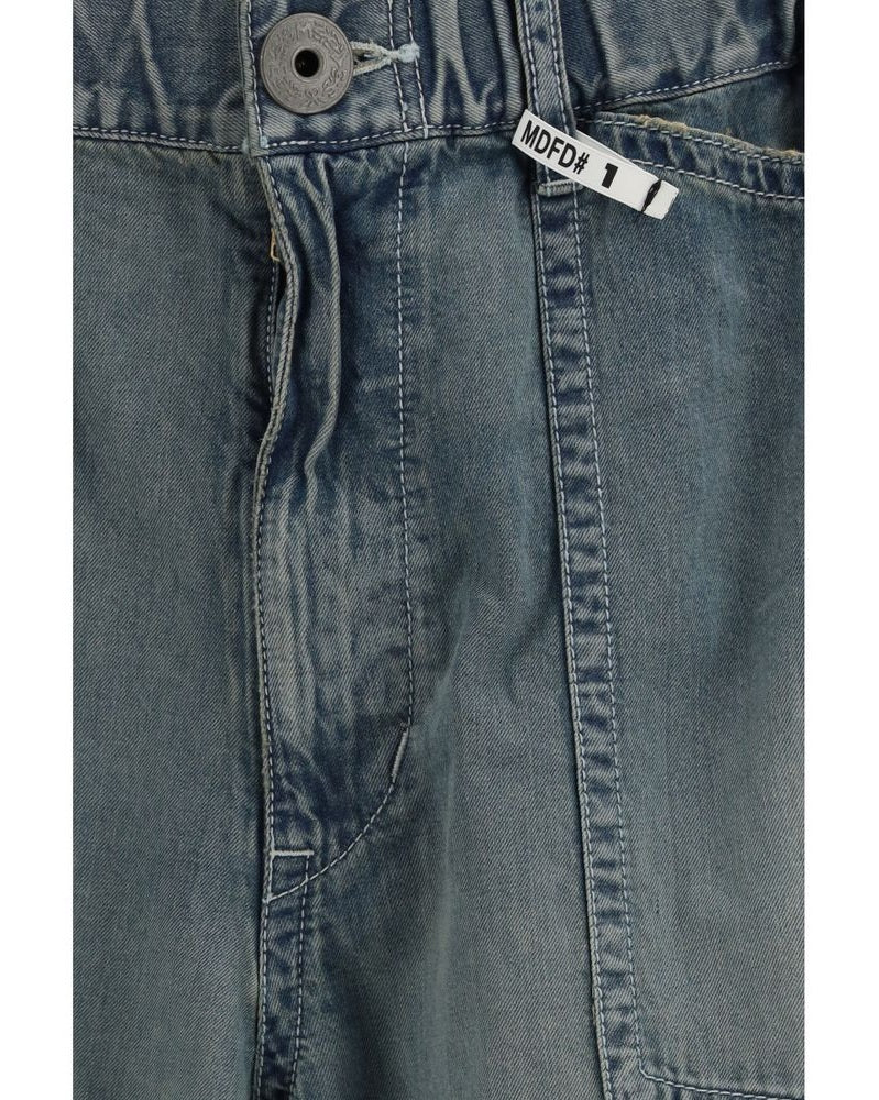Maison Mihara Yasuhiro Blue Cotton Relaxed Fit Jeans Glam Steals