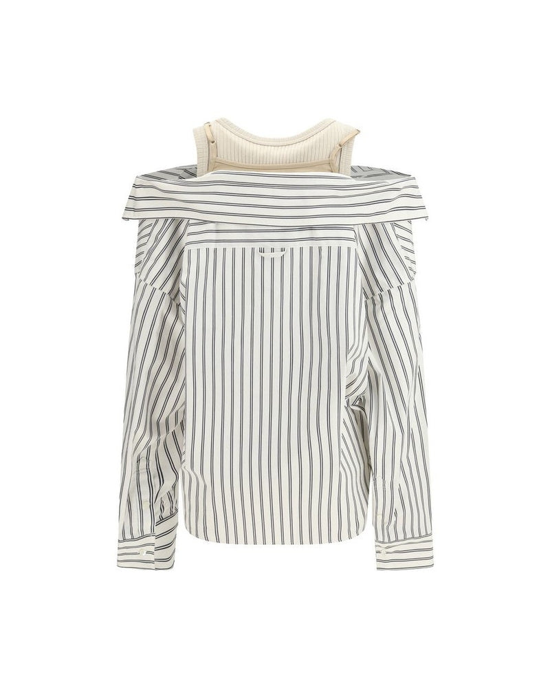 Maison Mihara Yasuhiro White Cotton Pattern Shirt Glam Steals