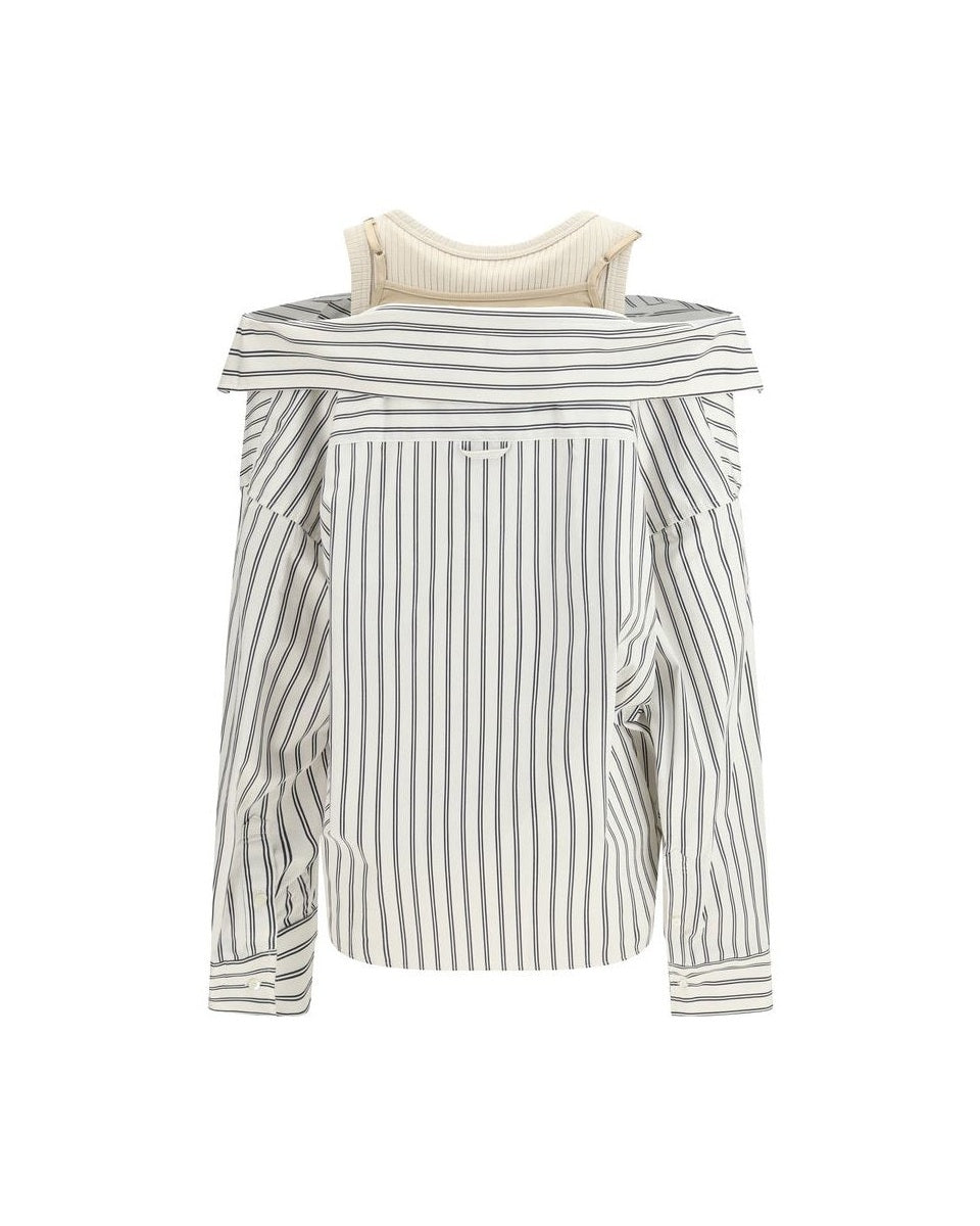 Maison Mihara Yasuhiro White Cotton Pattern Shirt Glam Steals