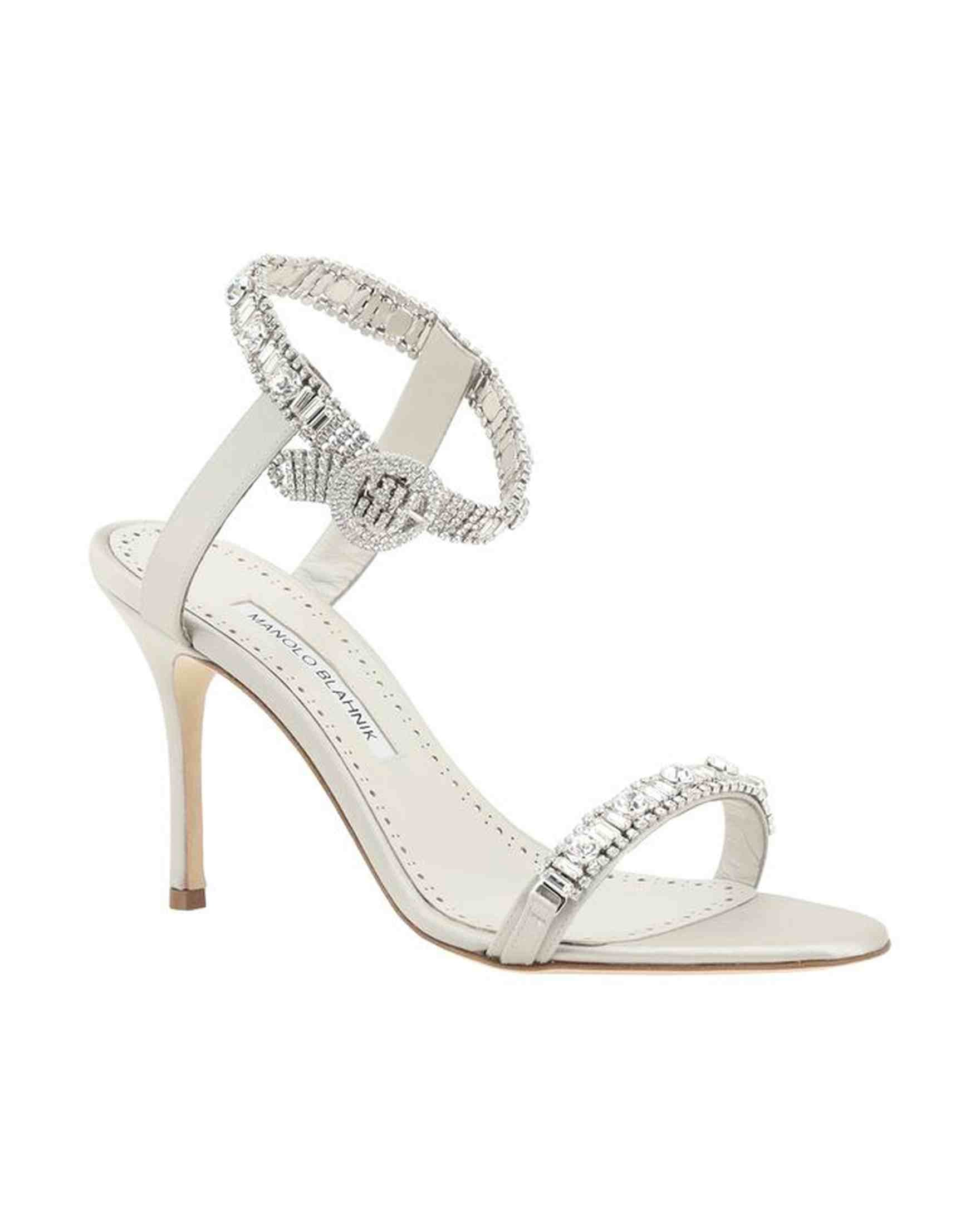 Manolo Blahnik Asasan Satin Sandals Glam Steals