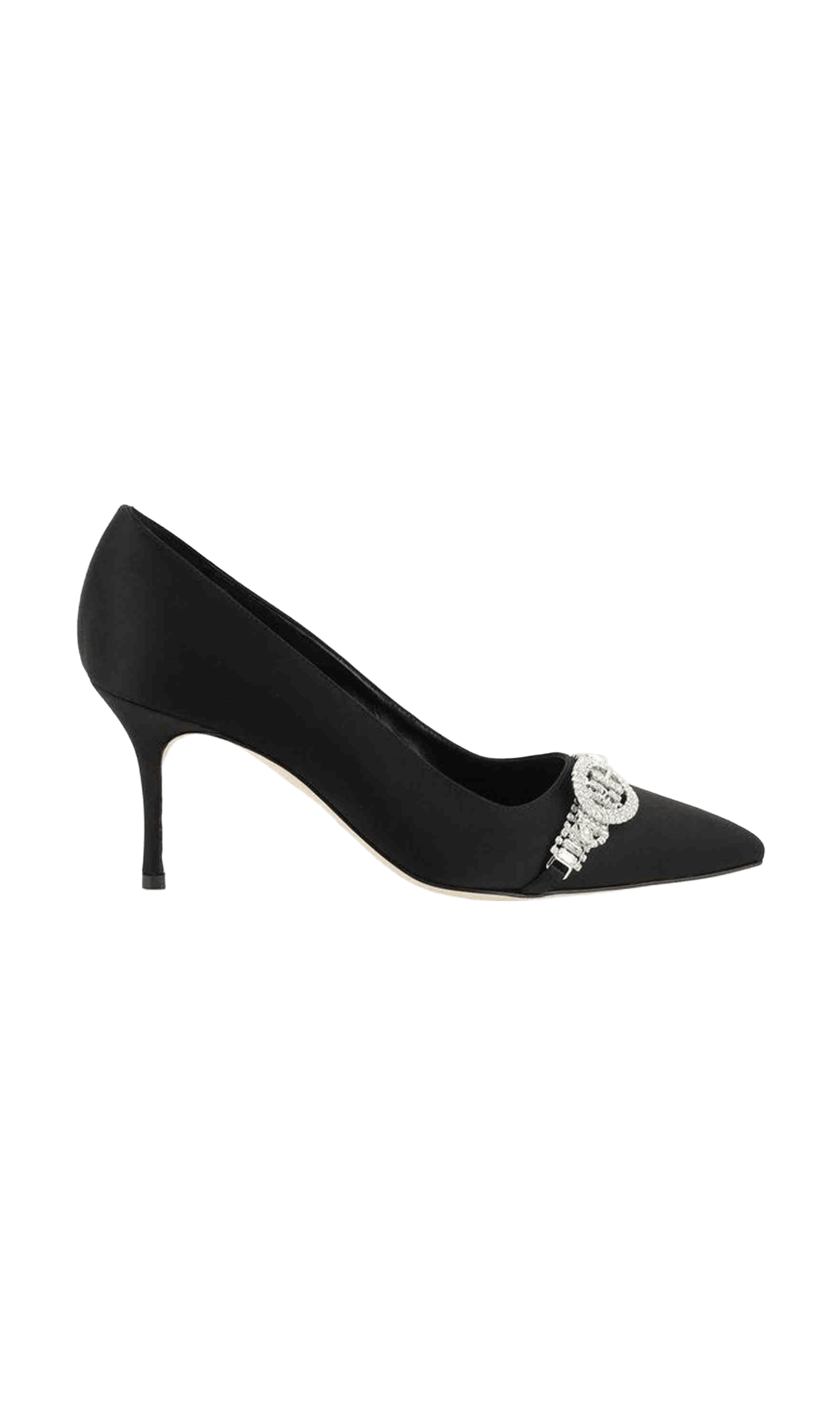 Manolo Blahnik Black Satin Asapump Pumps Glam Steals