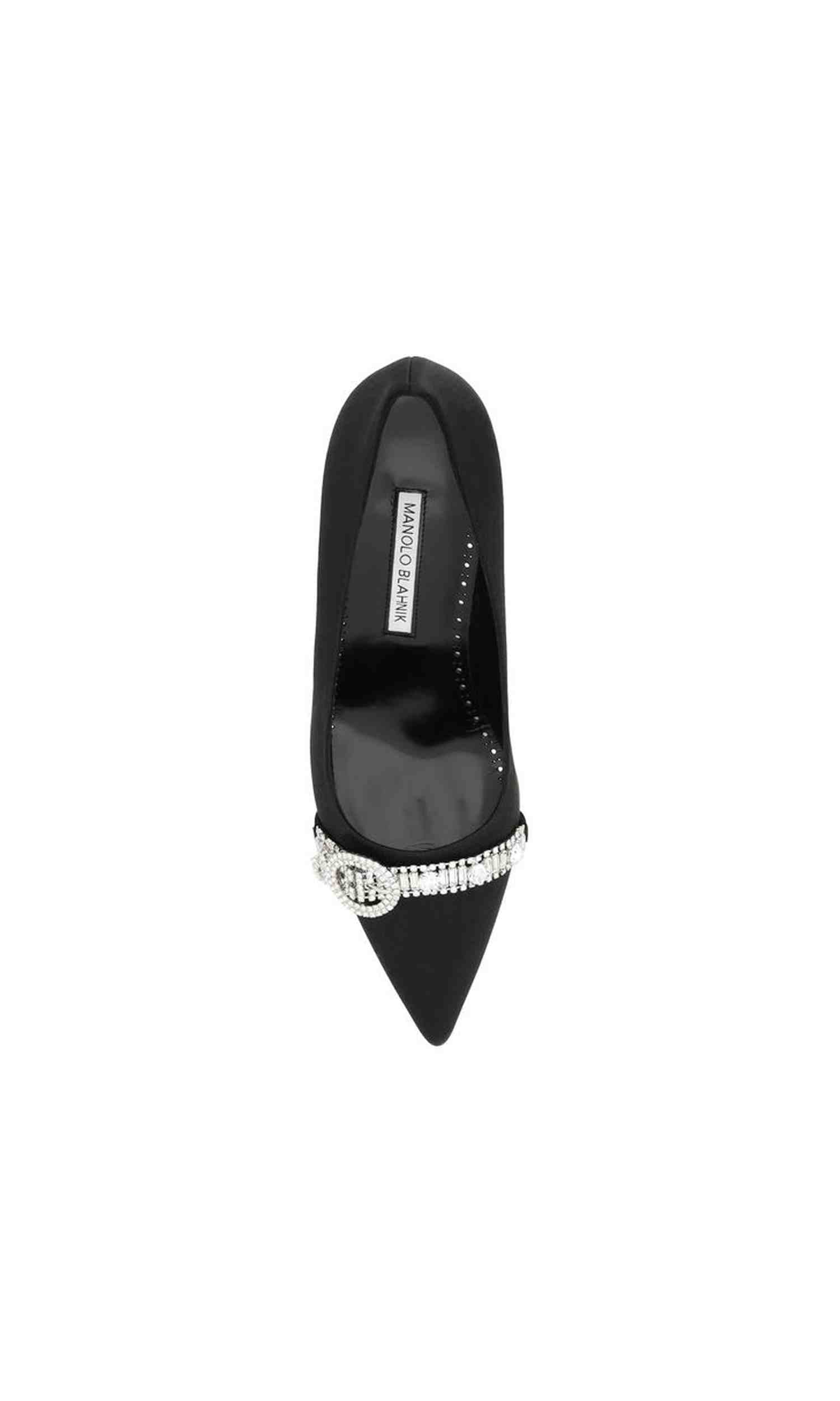 Manolo Blahnik Black Satin Asapump Pumps Glam Steals