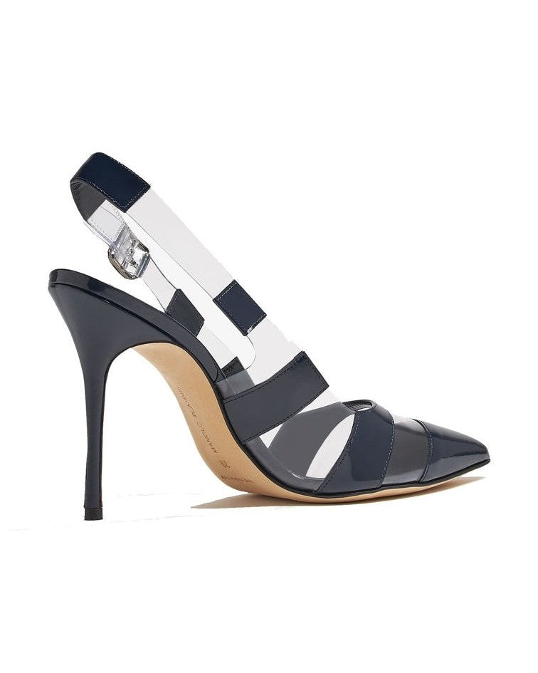 Manolo Blahnik Blue Calfskin High Heel Pumps Glam Steals