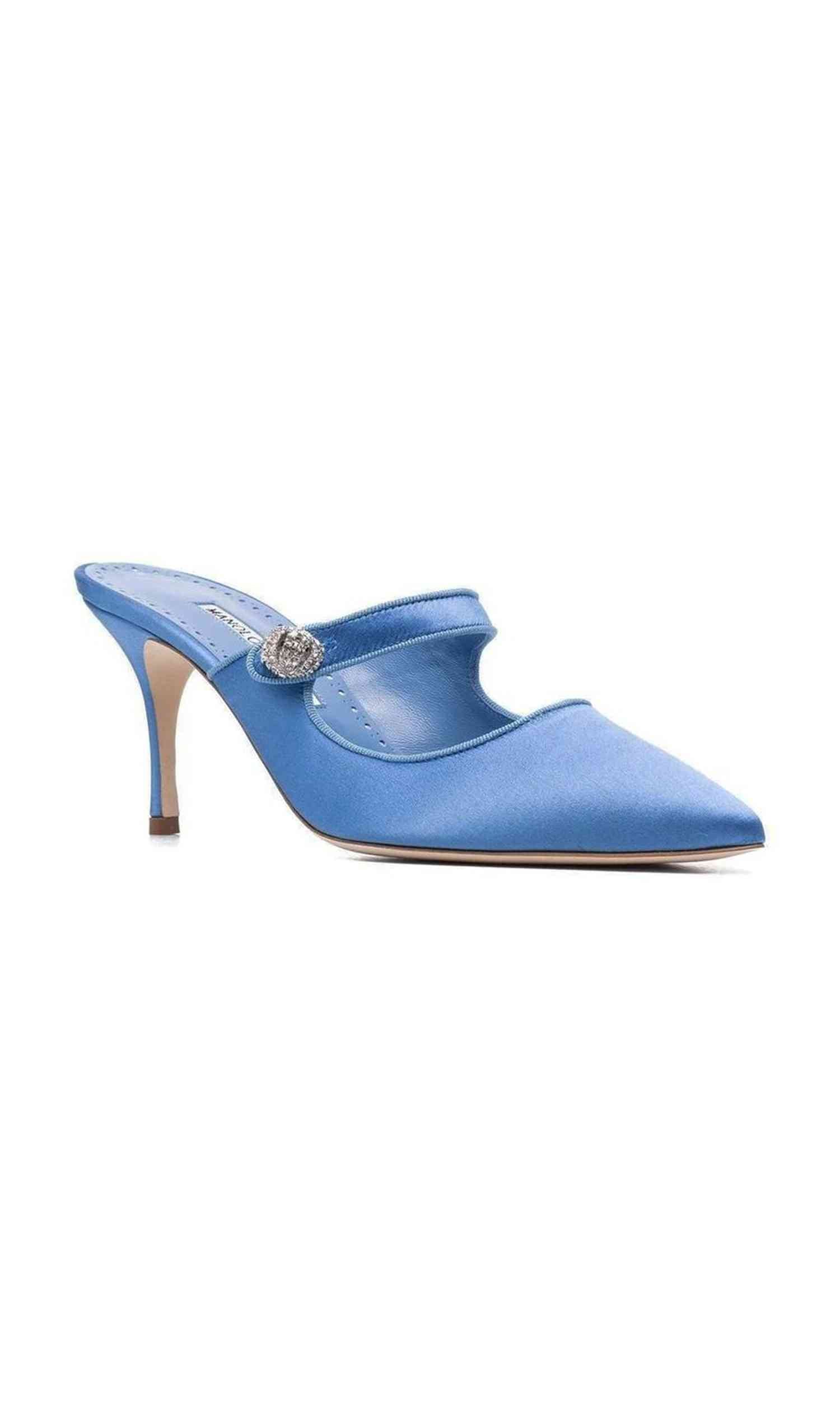 Manolo Blahnik Camparimu Jewel 070 Mules Glam Steals