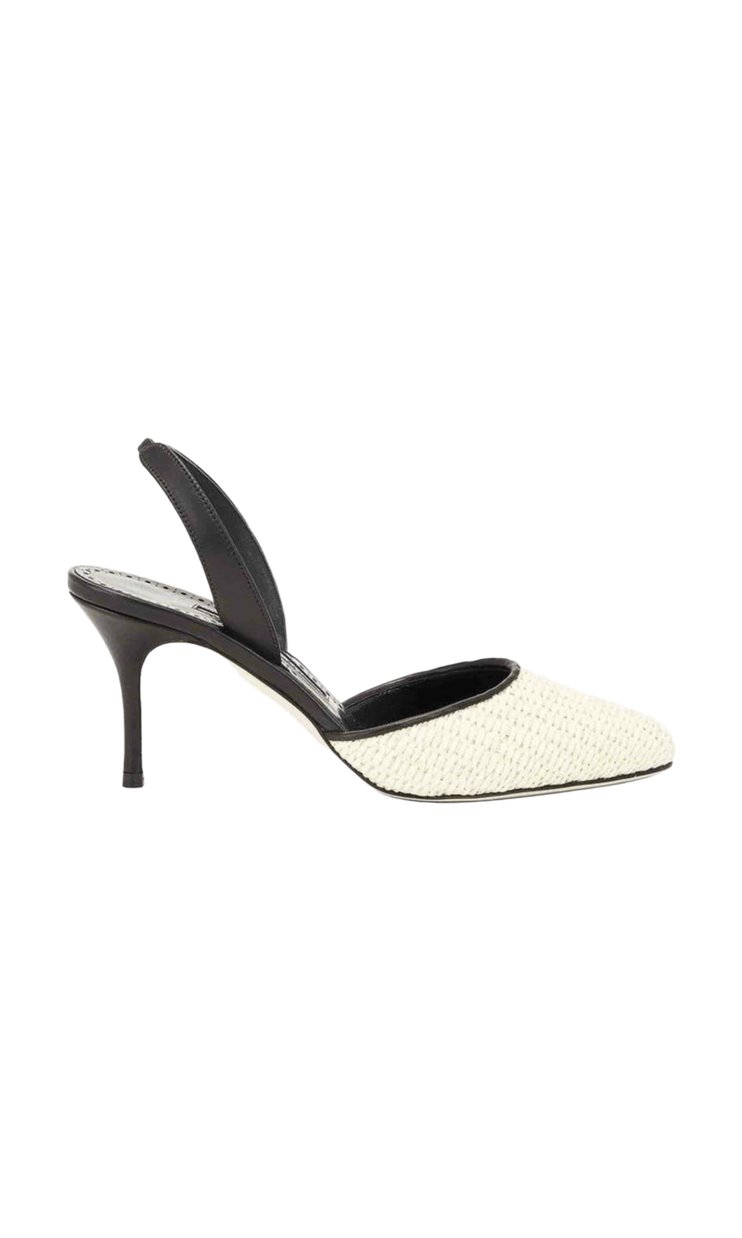 Manolo Blahnik Casam 70 Raffia Pumps Glam Steals