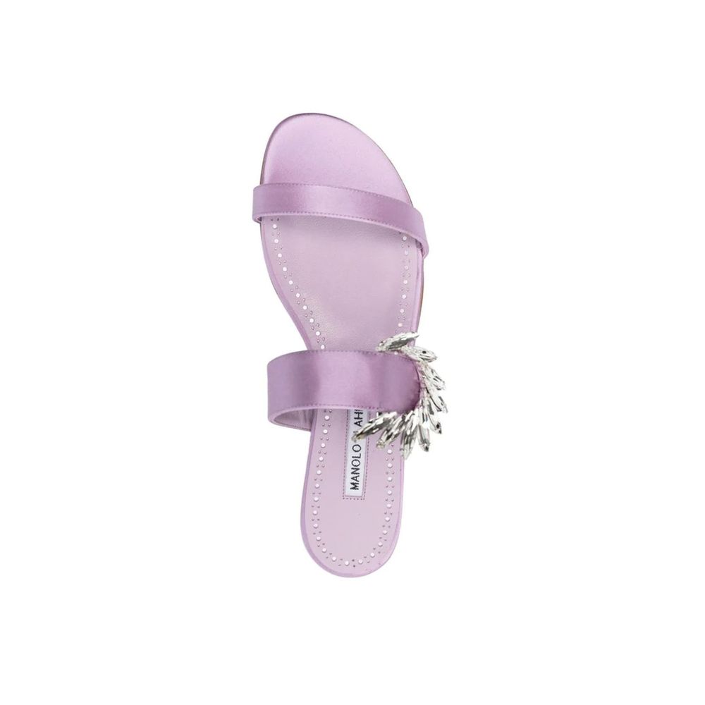 Manolo Blahnik Chivela 010 Flat Sandals Glam Steals