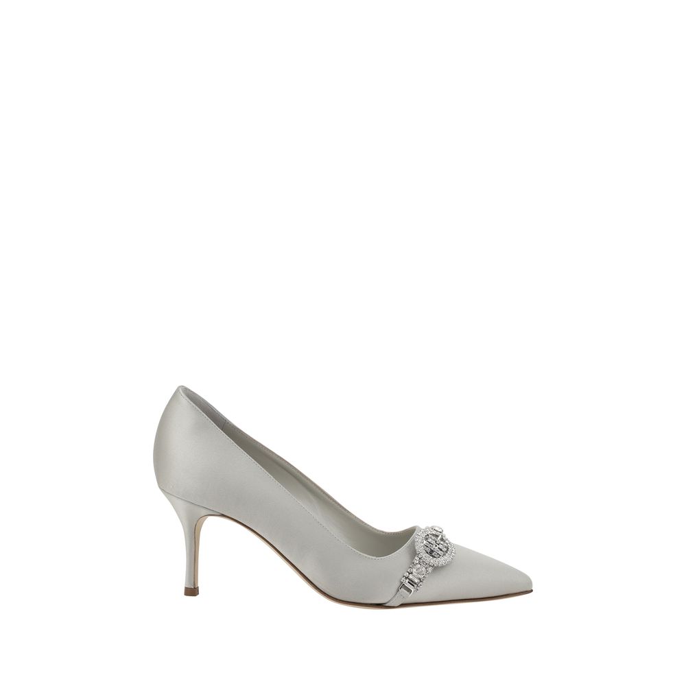 Manolo Blahnik Satin Asapump Pumps Glam Steals