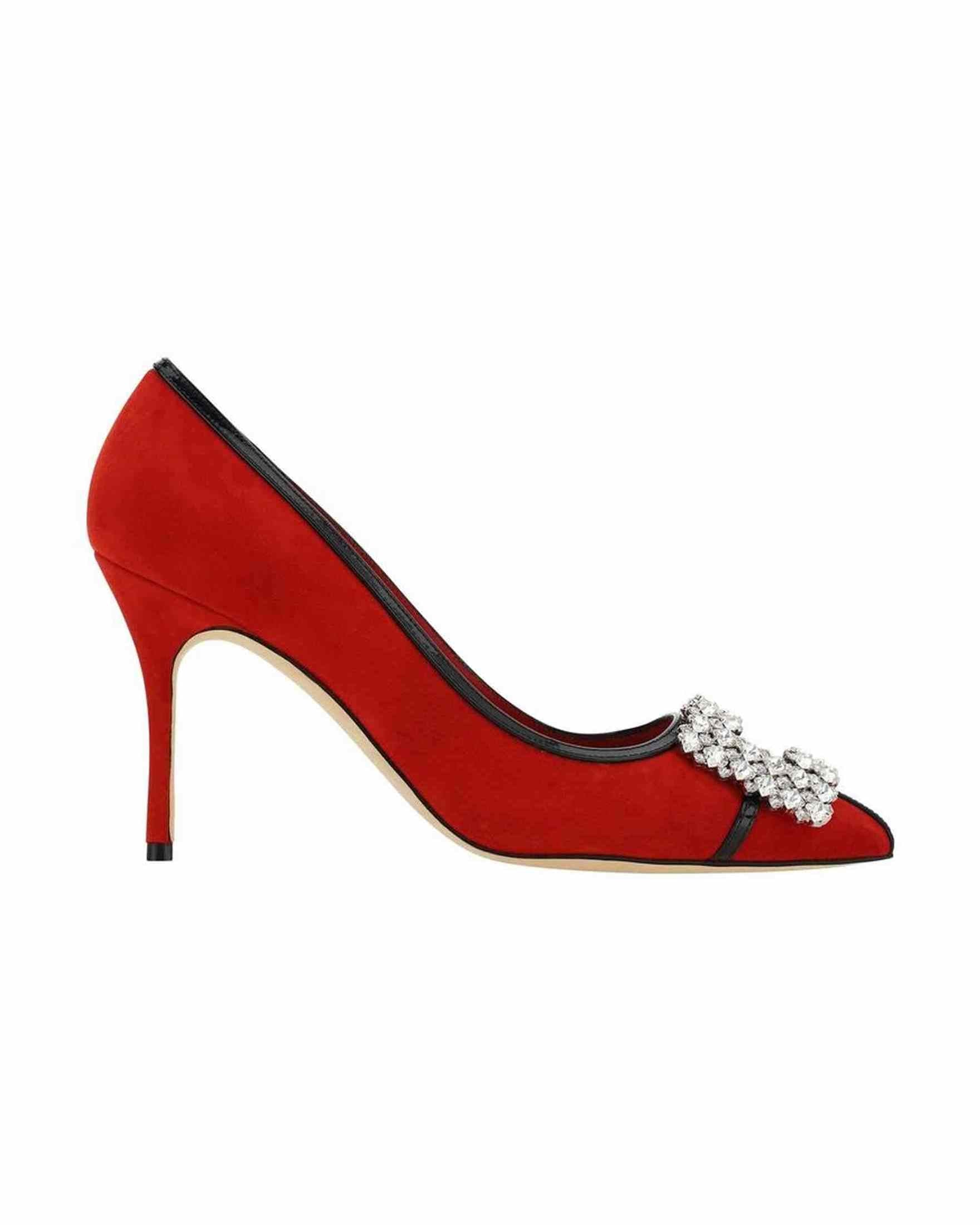 Manolo Blahnik Suede Tuberian 90 Pumps Glam Steals