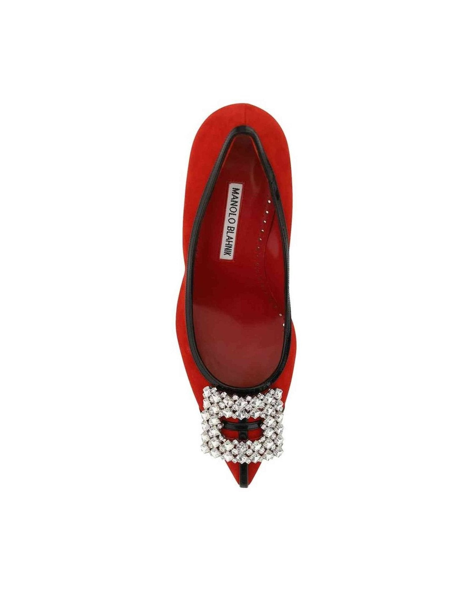 Manolo Blahnik Suede Tuberian 90 Pumps Glam Steals