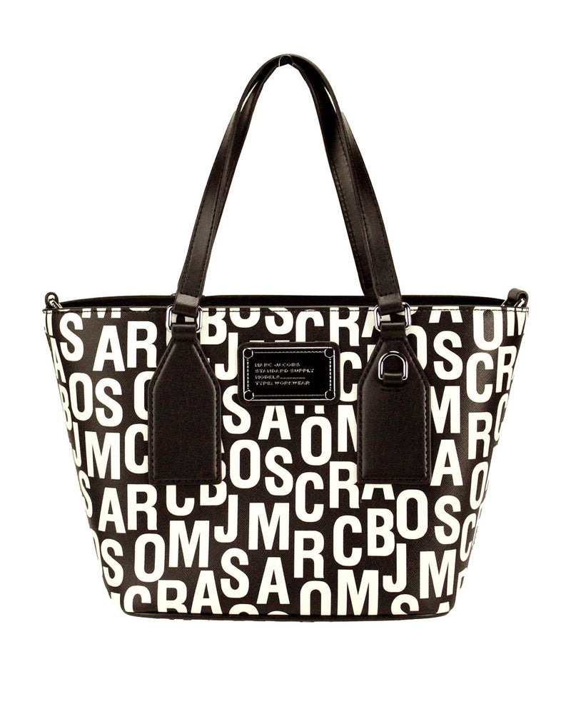 Marc Jacobs Black Leather Small Tote Crossbody Bag Glam Steals