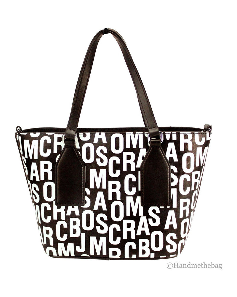 Marc Jacobs Black Leather Small Tote Crossbody Bag Glam Steals
