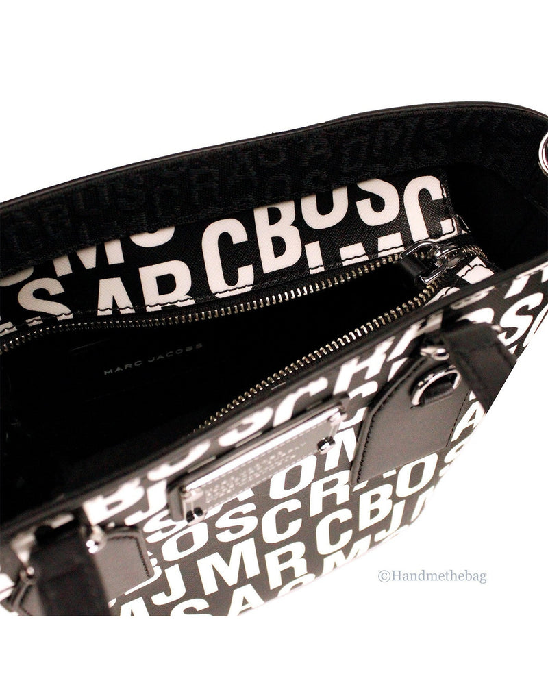 Marc Jacobs Black Leather Small Tote Crossbody Bag Glam Steals