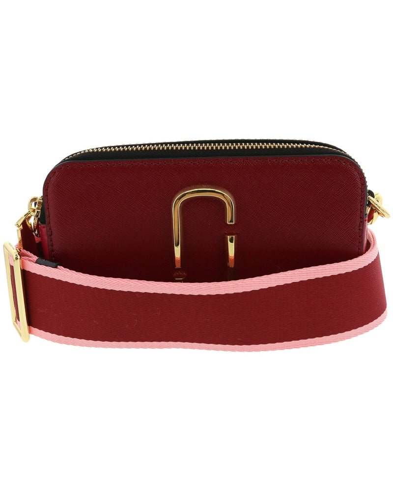 Marc Jacobs Red Leather Snapshot Shoulder Bag Multi Glam Steals