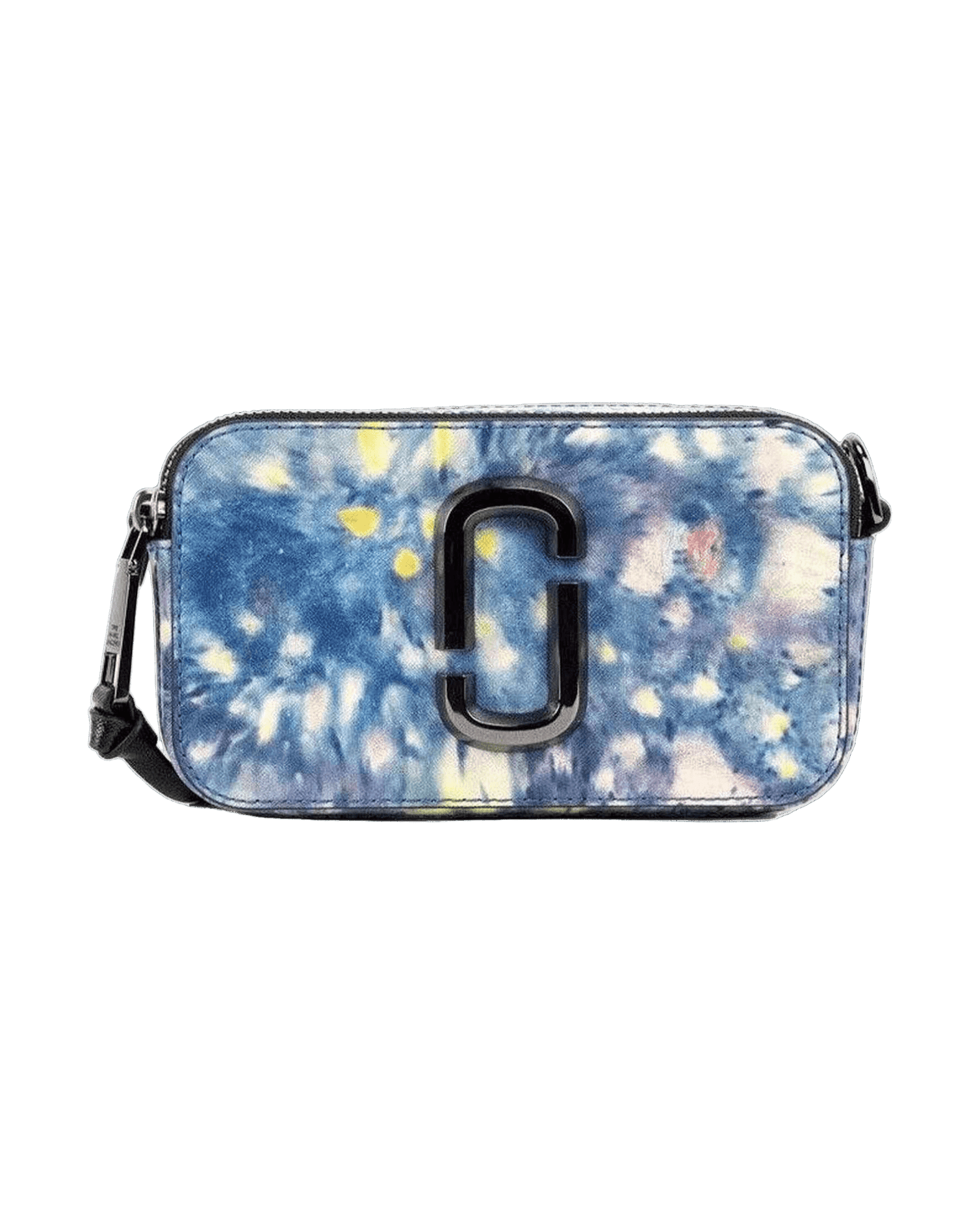 Marc Jacobs The Snapshot Bag Watercolor Printed Leather Shoulder Bag Blue Purse Glam Steals