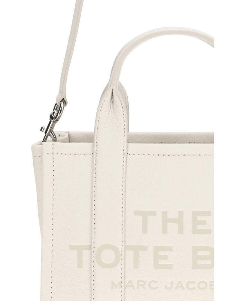 Marc Jacobs White Calf Leather Bos Taurus Handbag Shopper Bags