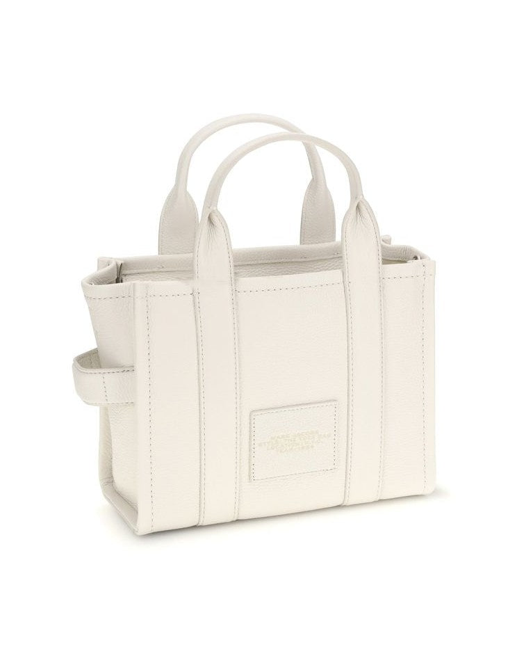 Marc Jacobs White Calf Leather Bos Taurus Handbag Shopper Bags