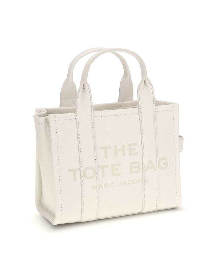 Marc Jacobs White Calf Leather Bos Taurus Handbag Shopper Bags