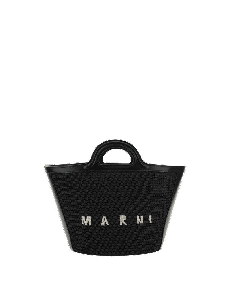 Marni Black Cotton Shoulder Bag Glam Steals