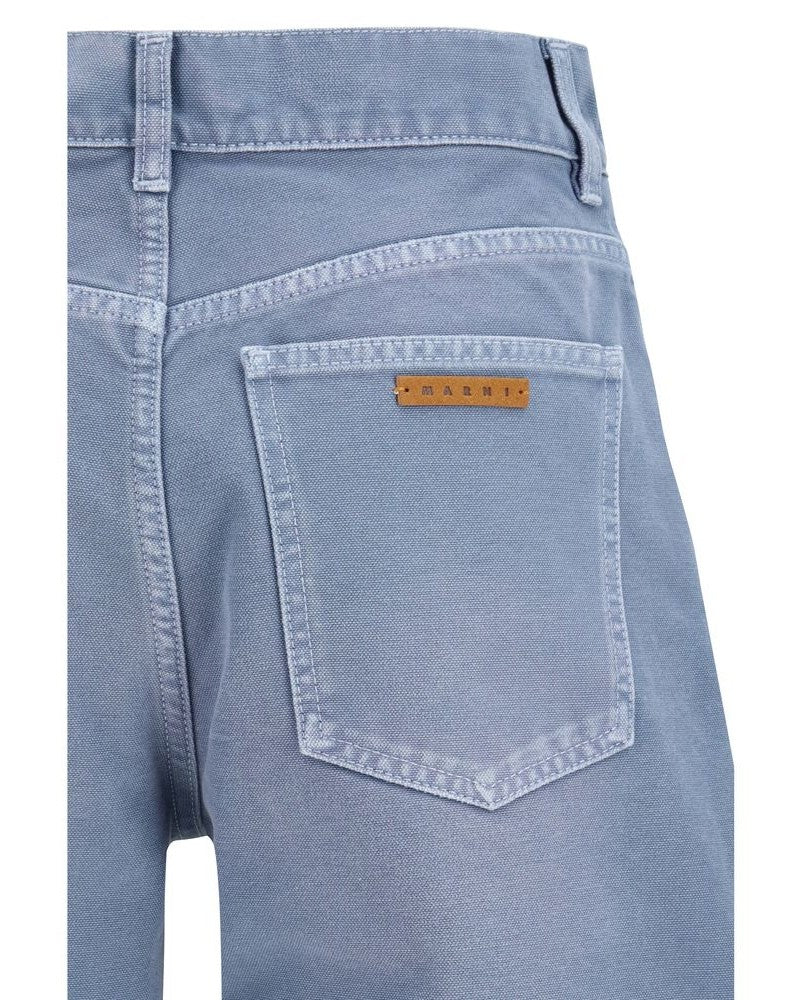 Marni Blue Cotton Relaxed Fit Jeans Glam Steals