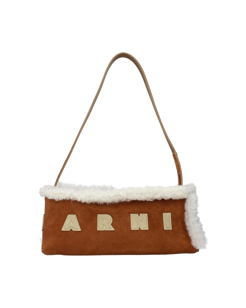 Marni Brown Leather Shoulder Bag Glam Steals