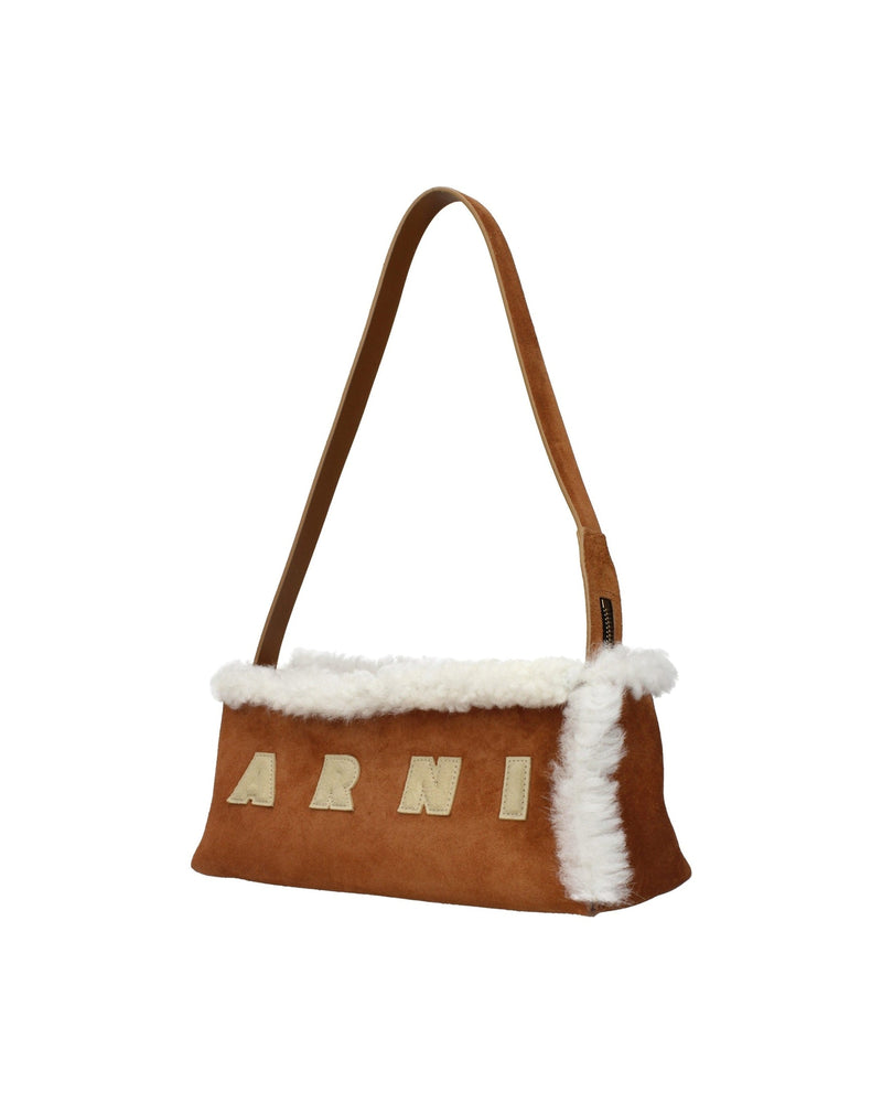 Marni Brown Leather Shoulder Bag Glam Steals