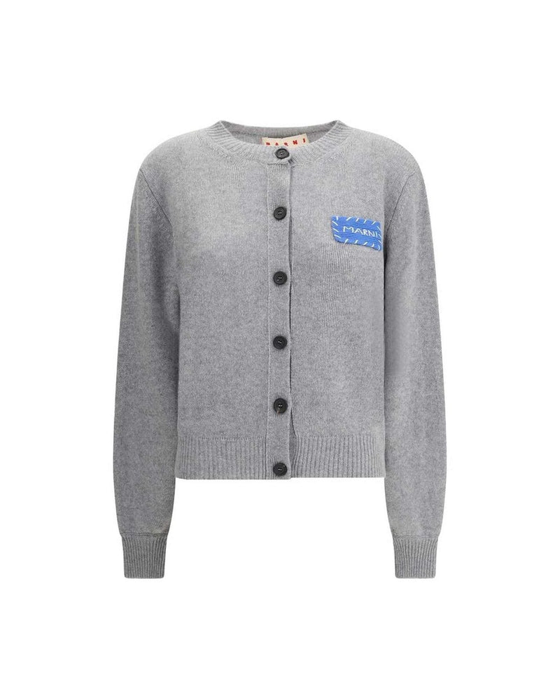 Marni Cashmere Cardigan With Patch Glam Steals