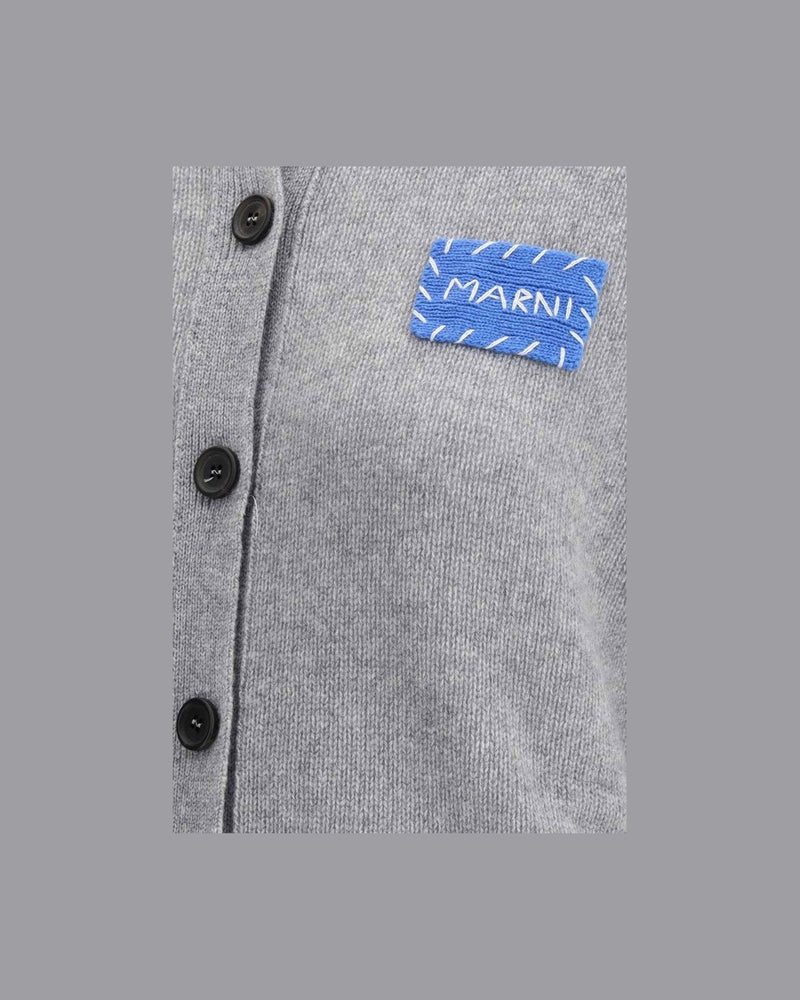 Marni Cashmere Cardigan With Patch Glam Steals