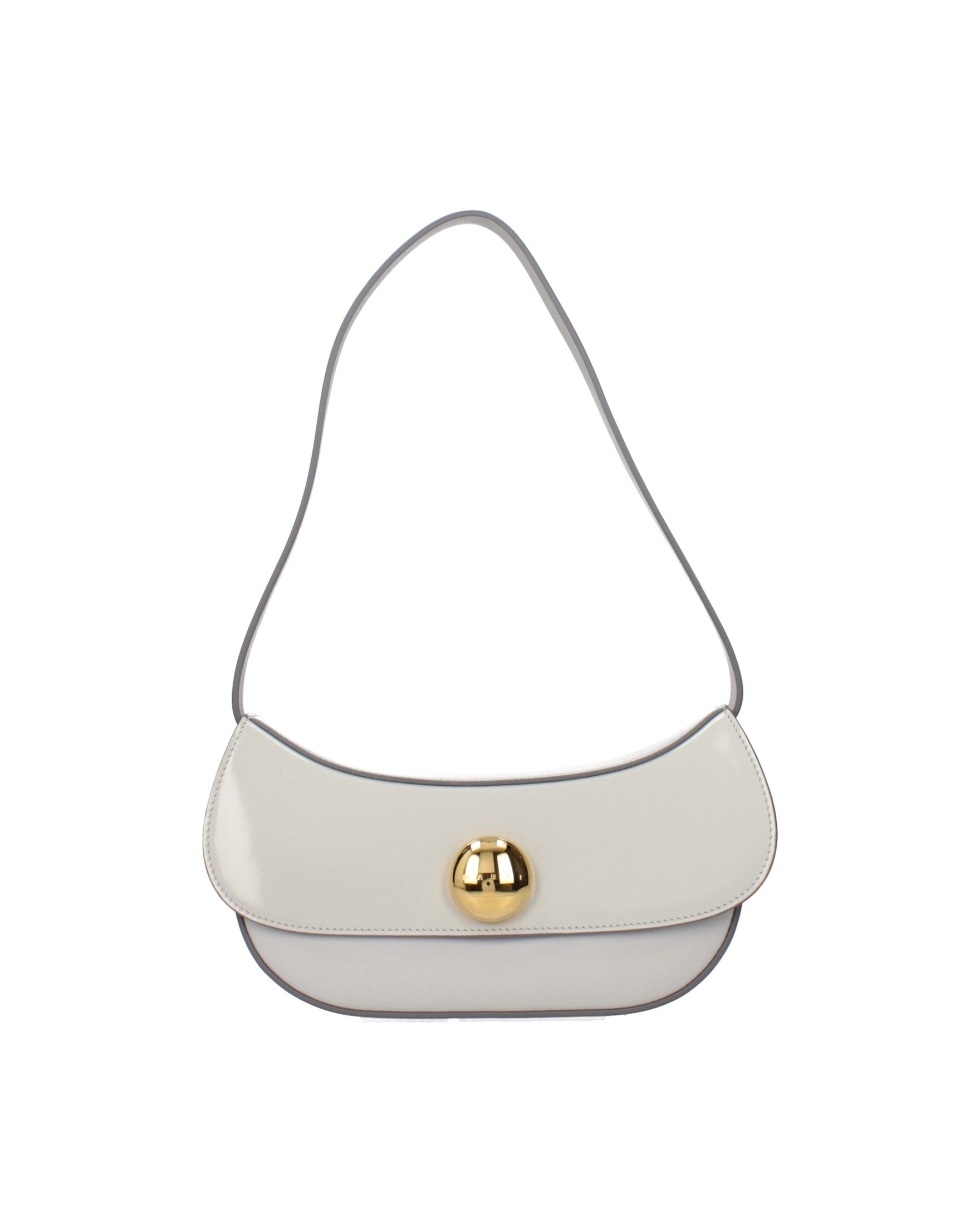 Marni Gray Leather Shoulder Bag Handbags