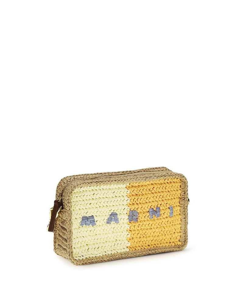 Marni Multicolor Raffia Shoulder Bag Glam Steals