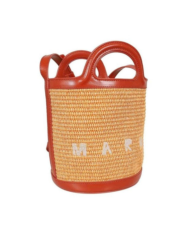 Marni Orange Cotton Backet Bag Glam Steals