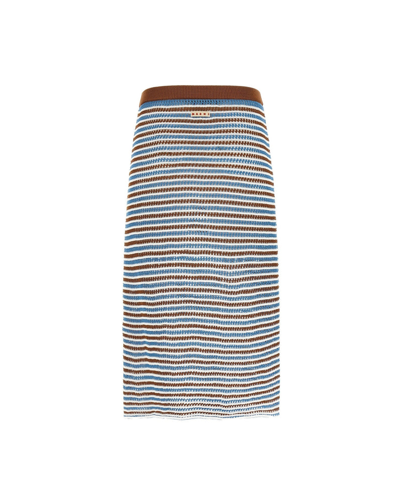 Marni Striped Crochet Skirt Glam Steals